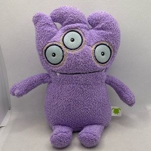 Ugly Dolls Purple Plush 3 Eyes Love You Hasbro 8.5” Stuffed Toy